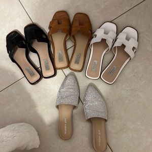 Four pairs of steve madden shoes